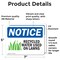 Signmission Recycled Water Used On Lawns Sign With Symbol, 7 in W x Rectangle, Vinyl Decal OS-2PACK-NS-D-57-L-18006 - alternate 5